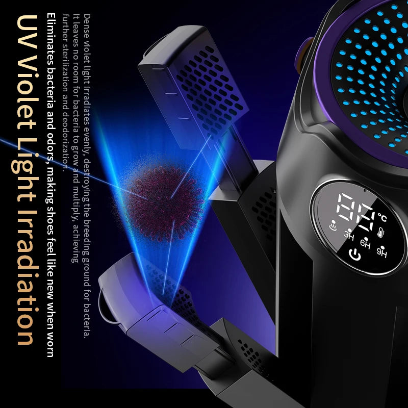 Intelligent Timer Shoe Dryer Household Portable Folding Six Arms Shoe Dryer Quick Drying Deodorizing Sterilizing Shoe Dryer