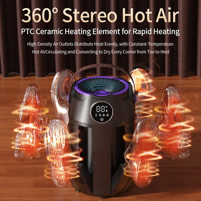 Intelligent Timer Shoe Dryer Household Portable Folding Six Arms Shoe Dryer Quick Drying Deodorizing Sterilizing Shoe Dryer
